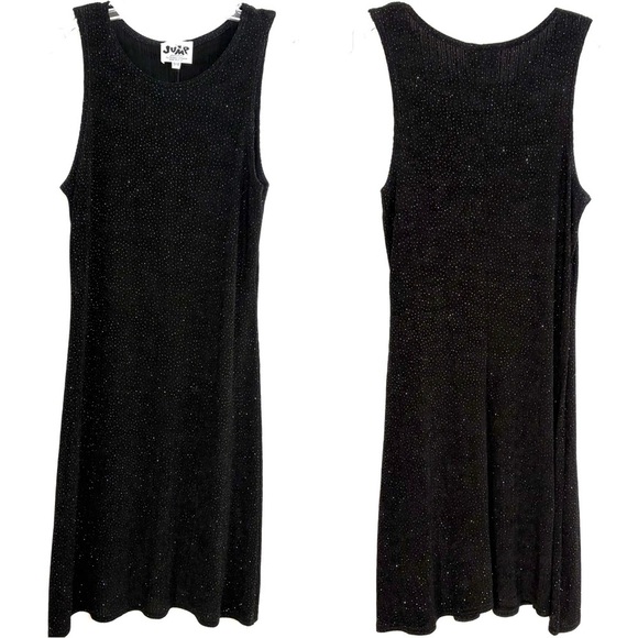 JUMP Vintage 90s Y2K USA Sparkly Stretchy Sleeveless Dress Whimsigoth Grunge S/M - Picture 1 of 13